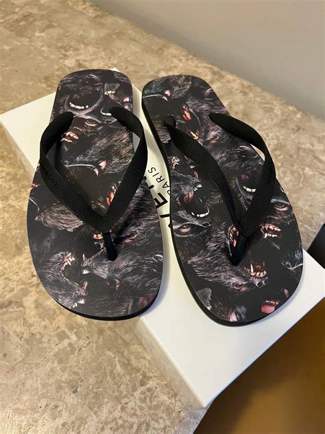 givenchy flip flops red|Givenchy sandals size 35.